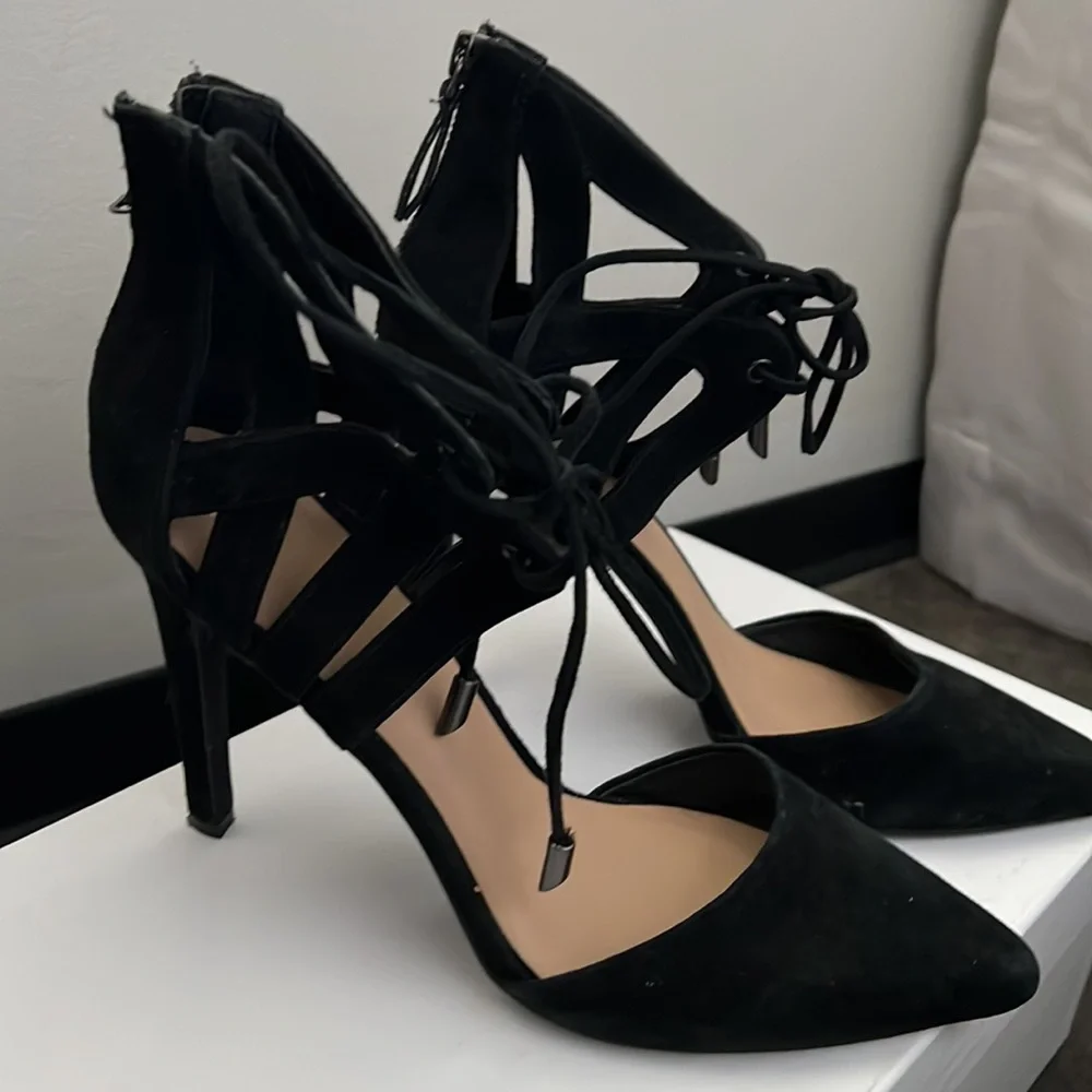 Joe’s Jeans lace up cap toe heels - Picture 2 of 2